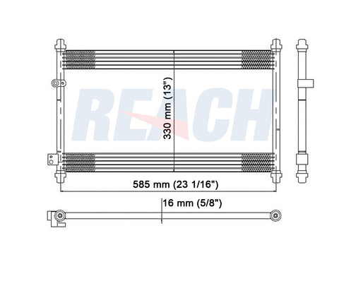 1995 HONDA ACCORD 2.7 L CONDENSER REA31-4729P