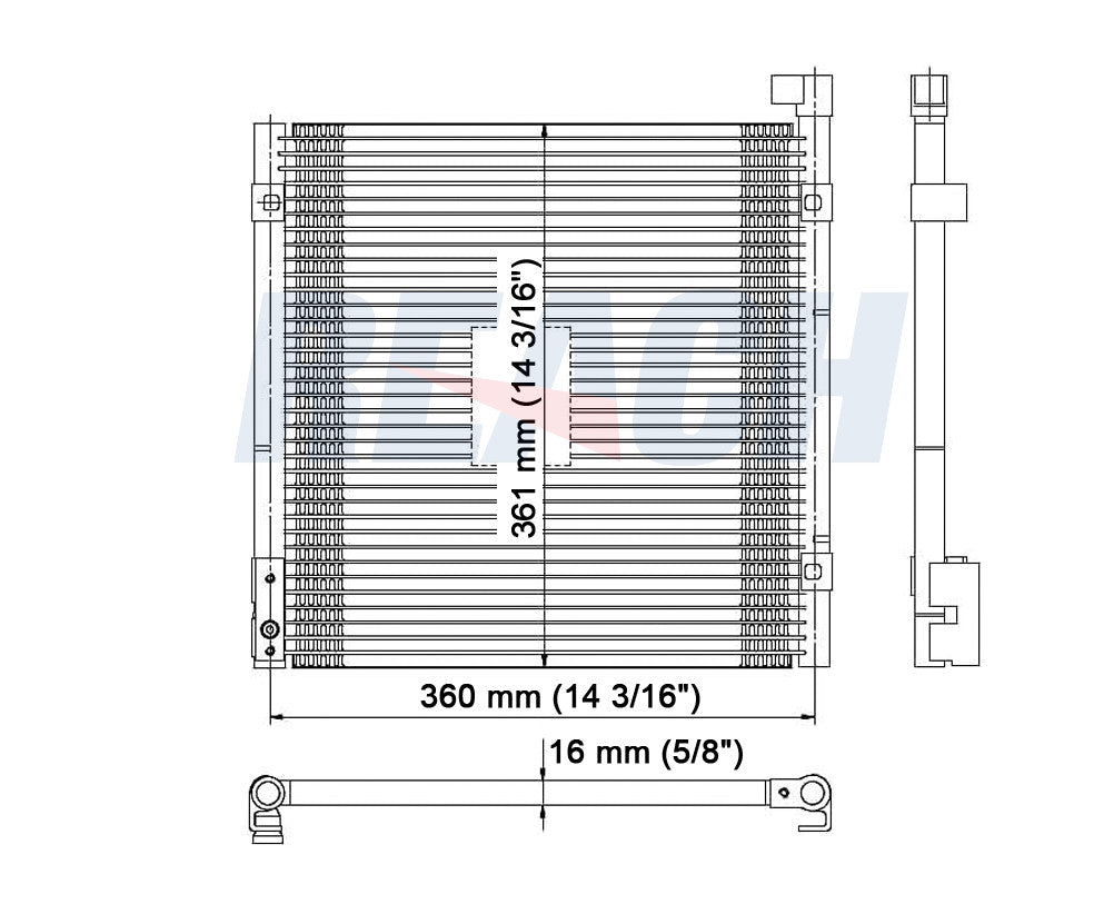 2000 ACURA EL 1.6 L CONDENSER REA31-4730P