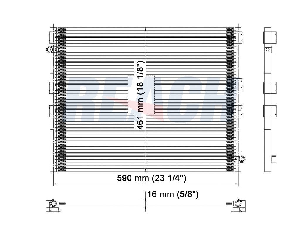 1997 TOYOTA 4RUNNER 2.7 L CONDENSER REA31-4744P