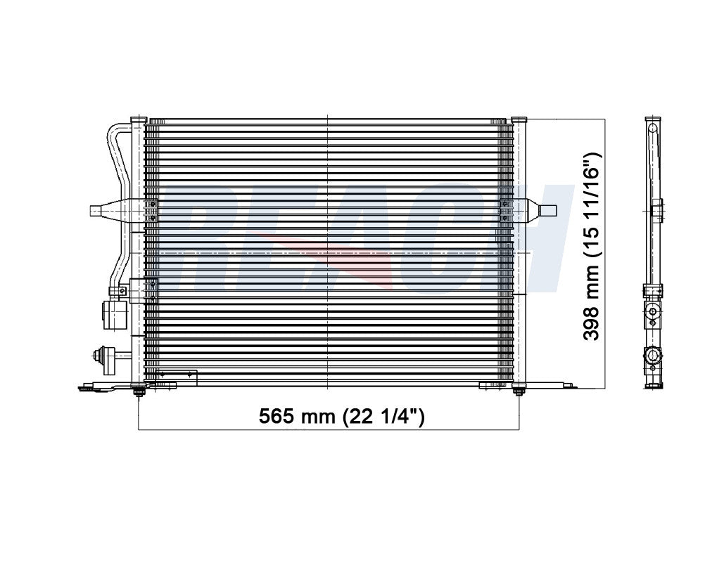 1998 FORD CONTOUR 2.0 L CONDENSER REA31-4766P