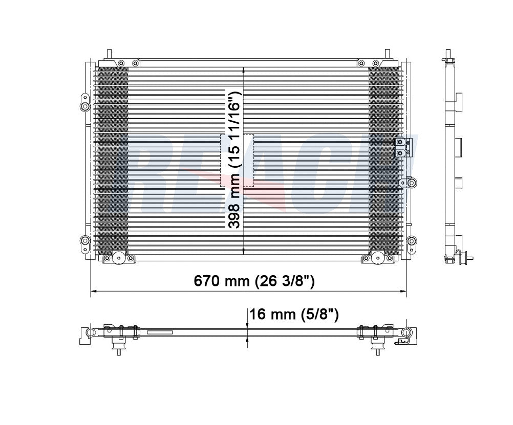 2001 ACURA RL 3.5 L CONDENSER REA31-4773P