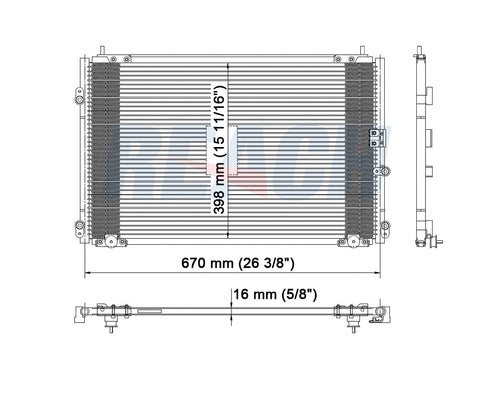 1996 ACURA RL 3.5 L CONDENSER REA31-4773P