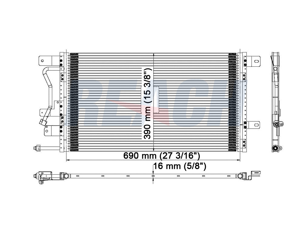 2002 FORD TAURUS 3.0 L CONDENSER REA31-4779P