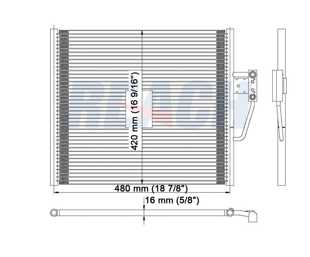 1997 BMW 528I 2.8 L CONDENSER REA31-4780P