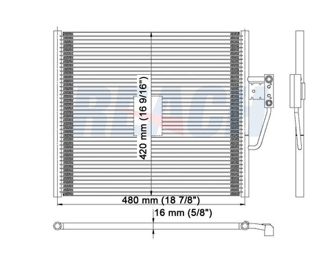 1997 BMW 528I 2.8 L CONDENSER REA31-4780P