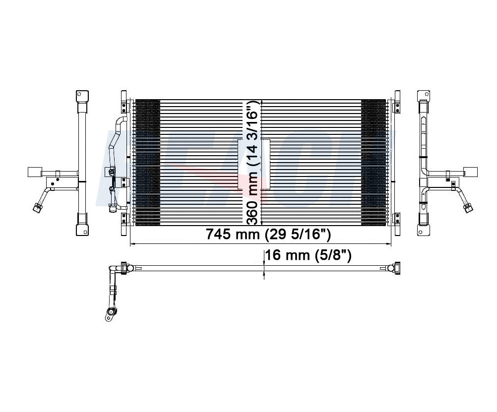 1998 CHEVROLET VENTURE 3.4 L CONDENSER REA31-4806P