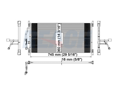 1999 PONTIAC GRAND PRIX 3.8 L CONDENSER REA31-4806P