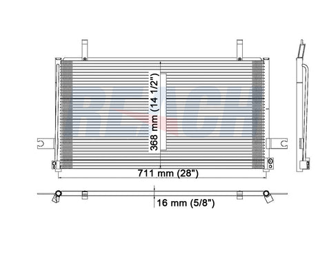 1997 NISSAN PATHFINDER 3.3 L CONDENSER REA31-4810P