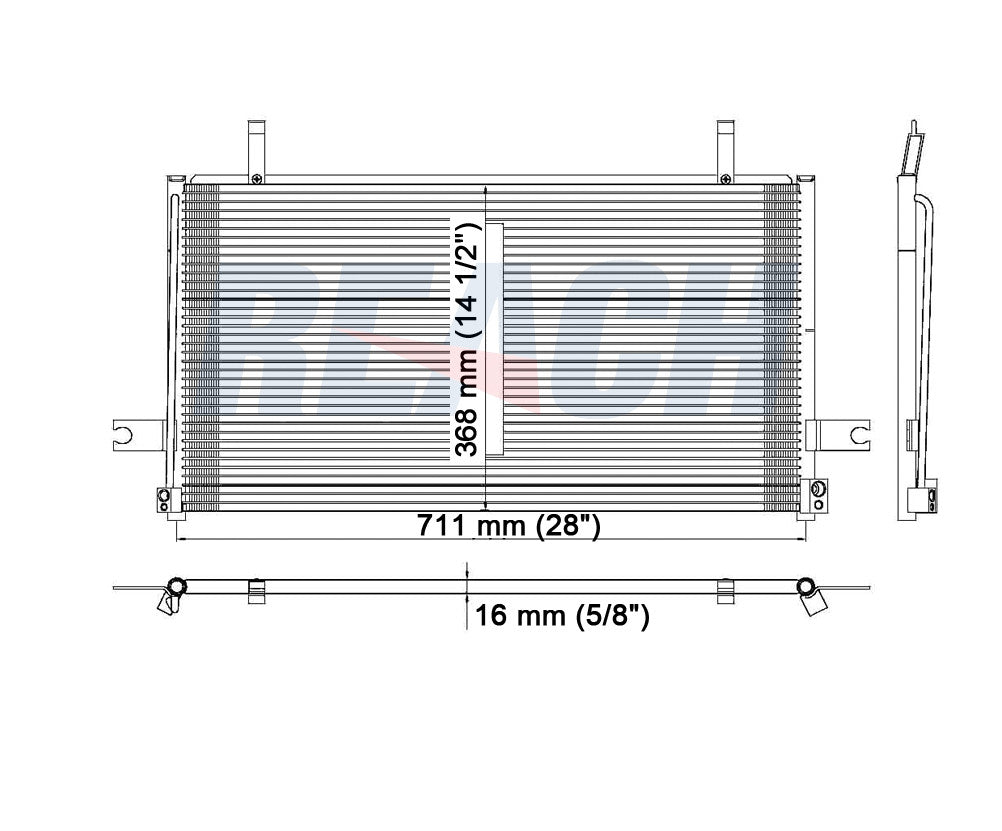 1998 NISSAN PATHFINDER 3.3 L CONDENSER REA31-4810P