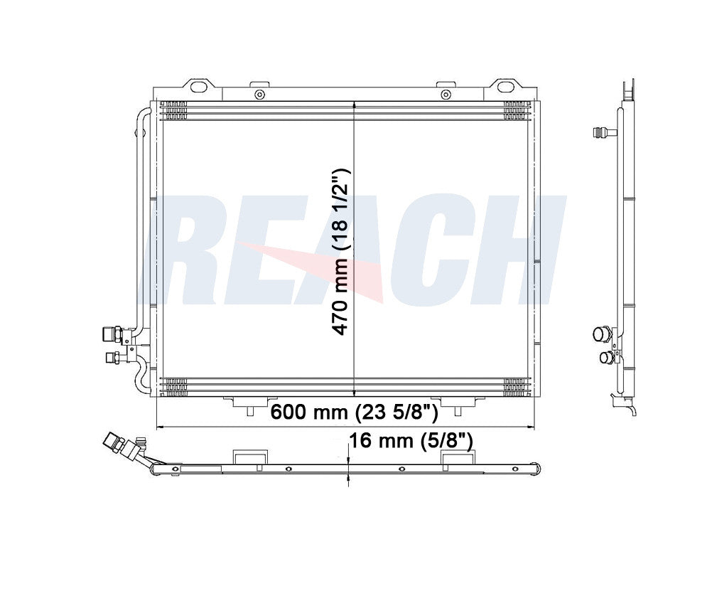 2000 MERCEDES-BENZ E430 4.3 L CONDENSER REA31-4814P