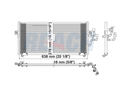 1997 MITSUBISHI MIRAGE 1.5 L CONDENSER REA31-4837P