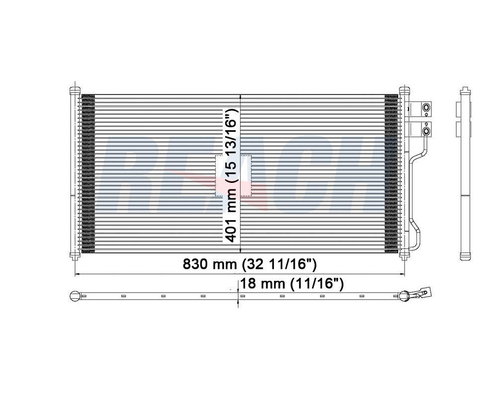 1999 FORD EXPEDITION 4.6 L CONDENSER REA31-4879P