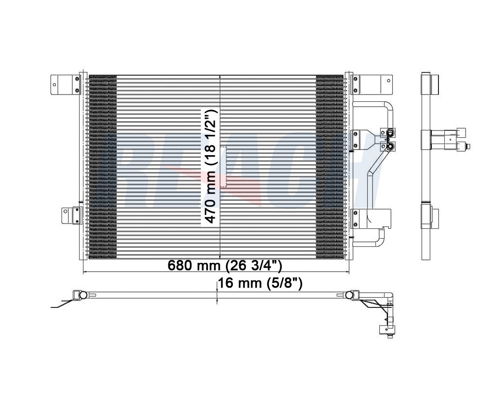 2000 MERCURY GRAND MARQUIS 4.6 L CONDENSER REA31-4881P