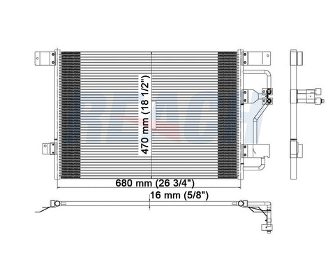 2000 LINCOLN TOWN CAR 4.6 L CONDENSER REA31-4881P
