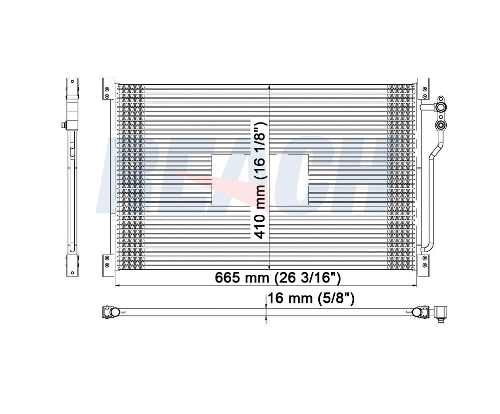 2004 FORD MUSTANG 3.9 L CONDENSER REA31-4882P