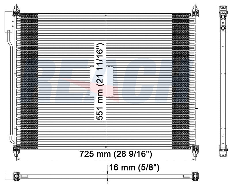 2006 FORD F-250 SUPER DUTY 6.8 L CONDENSER REA31-4883P