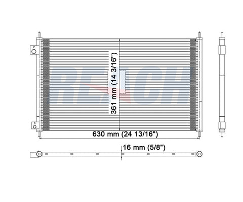 1998 HONDA ACCORD 3.0 L CONDENSER REA31-4898P