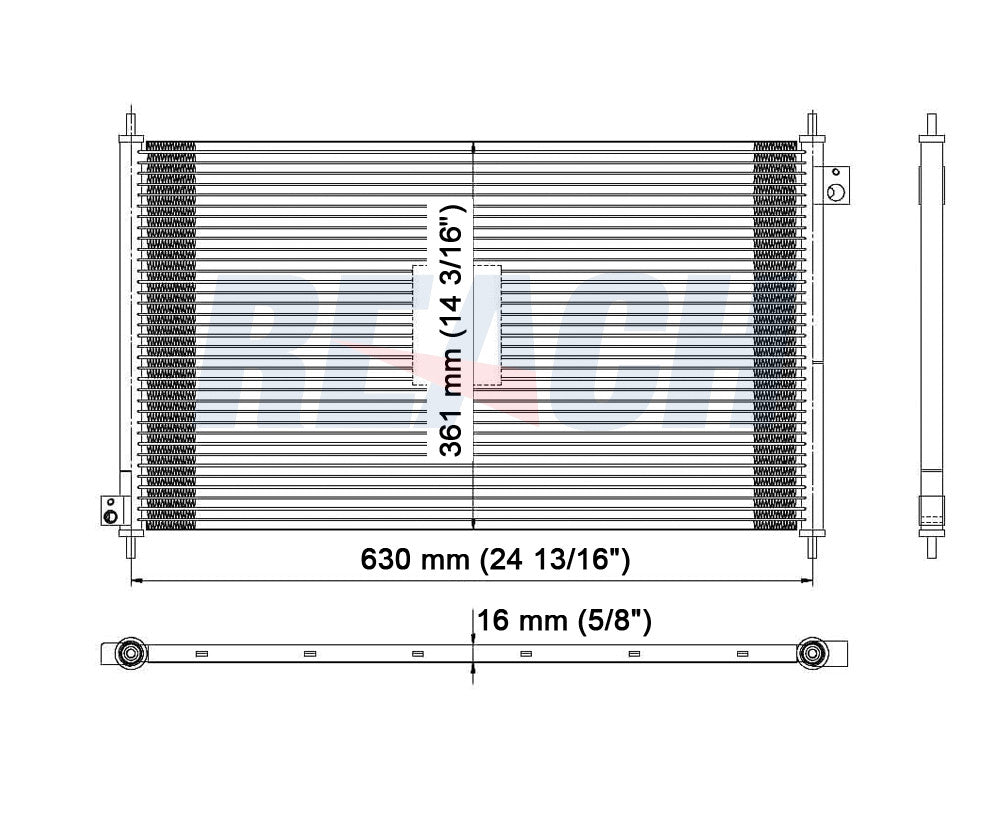 1999 HONDA ACCORD 2.3 L CONDENSER REA31-4900P