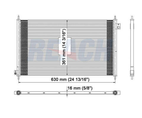 1999 HONDA ACCORD 2.3 L CONDENSER REA31-4900P
