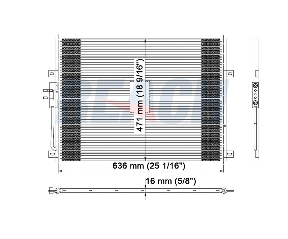 2000 JEEP GRAND CHEROKEE 4.0 L CONDENSER REA31-4925P