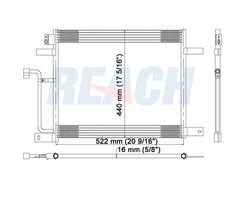 2002 DODGE DAKOTA 5.9 L CONDENSER REA31-4929P