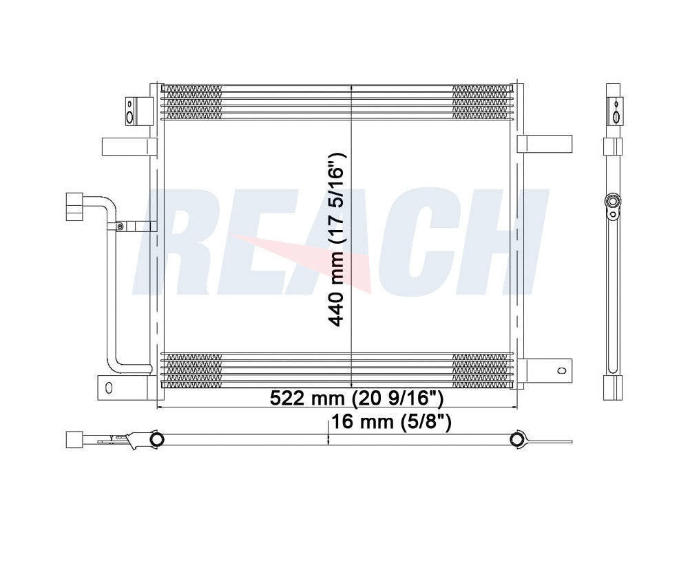 2001 DODGE DAKOTA 4.7 L CONDENSER REA31-4929P