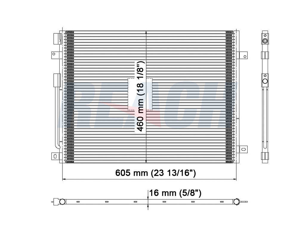 2000 DODGE DURANGO 5.9 L CONDENSER REA31-4930P
