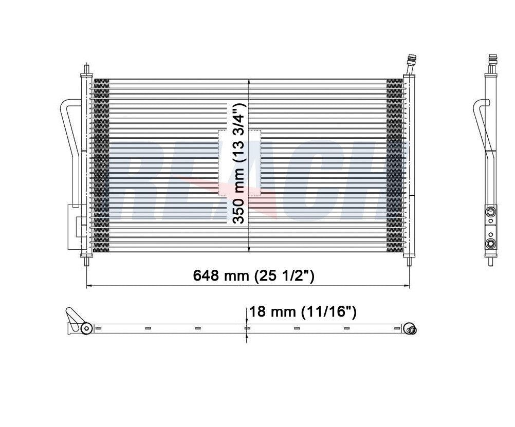 2002 FORD FOCUS 2.0 L CONDENSER REA31-4938P