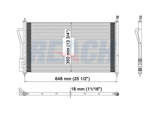 2001 FORD FOCUS 2.0 L CONDENSER REA31-4938P