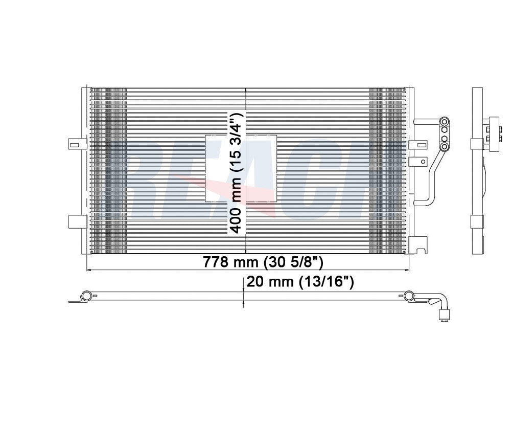 1998 CADILLAC SEVILLE 4.6 L CONDENSER REA31-4943P