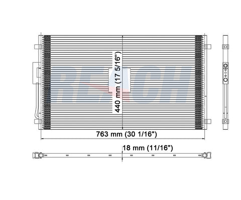 2001 DODGE CARAVAN 3.3 L CONDENSER REA31-4957P