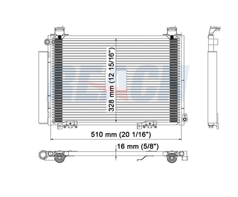 2000 TOYOTA ECHO 1.5 L CONDENSER REA31-4966P