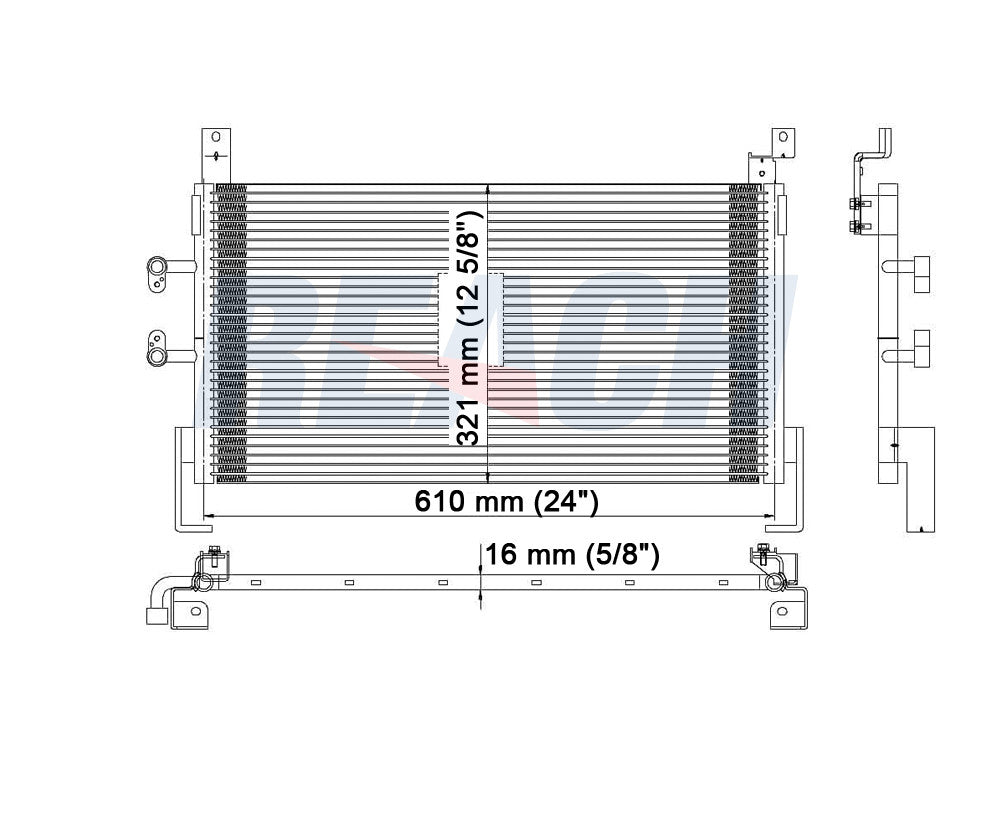 2000 DODGE NEON 2.0 L CONDENSER REA31-4969P