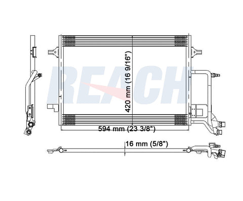 2003 AUDI A6 3.0 L CONDENSER REA31-4972P