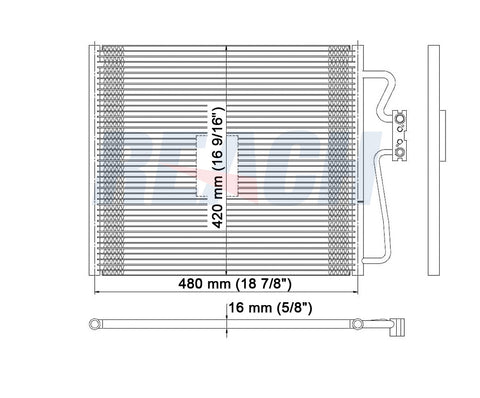 2001 BMW 740IL 4.4 L CONDENSER REA31-4973P