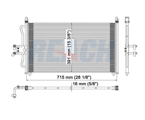 2003 MAZDA TRIBUTE 2.0 L CONDENSER REA31-4975P