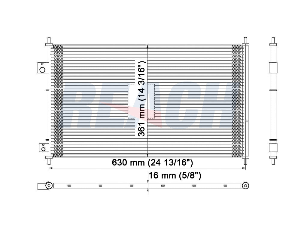 2002 ACURA EL 1.7 L CONDENSER REA31-4977P