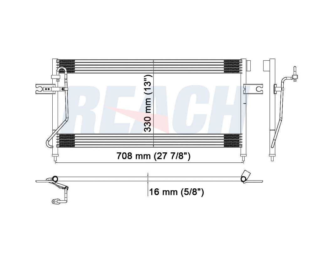 2000 NISSAN XTERRA 2.4 L CONDENSER REA31-4978P