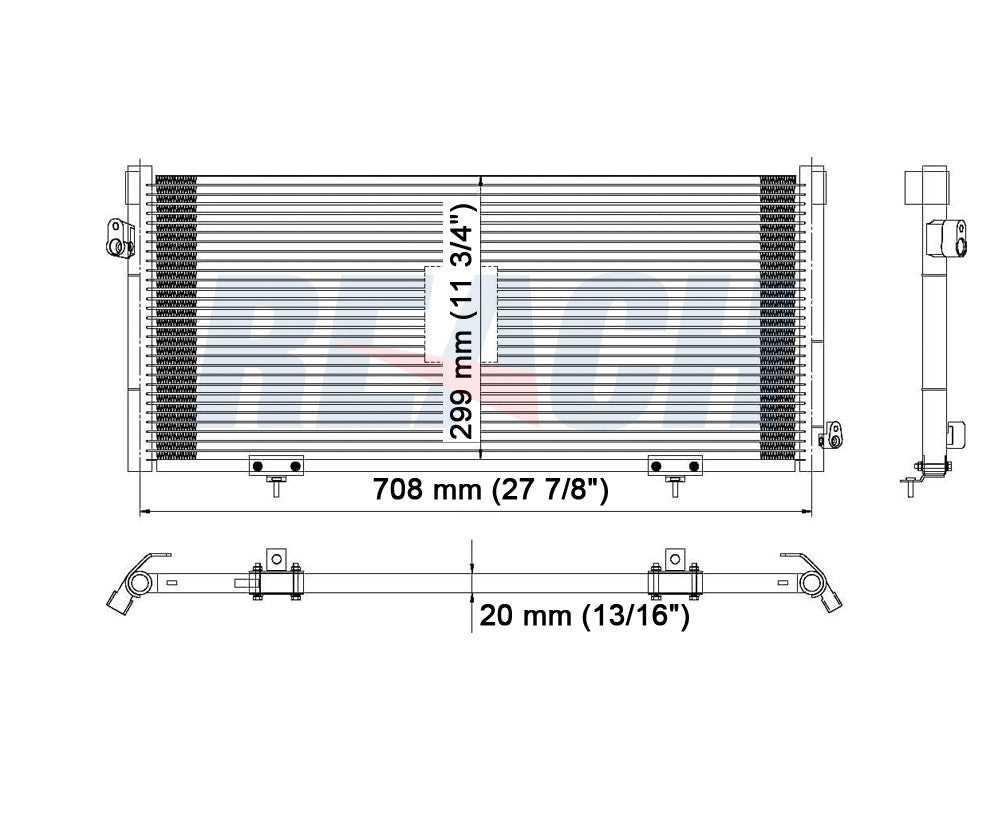 2001 SUBARU OUTBACK 2.5 L CONDENSER REA31-4981P