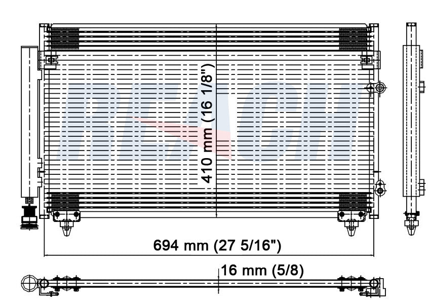 1999 LEXUS GS300 3.0 L CONDENSER REA31-4982P
