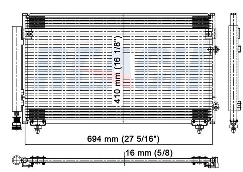 2001 LEXUS GS300 3.0 L CONDENSER REA31-4982P
