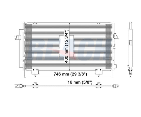 2005 TOYOTA RAV4 2.4 L CONDENSER REA31-4986P