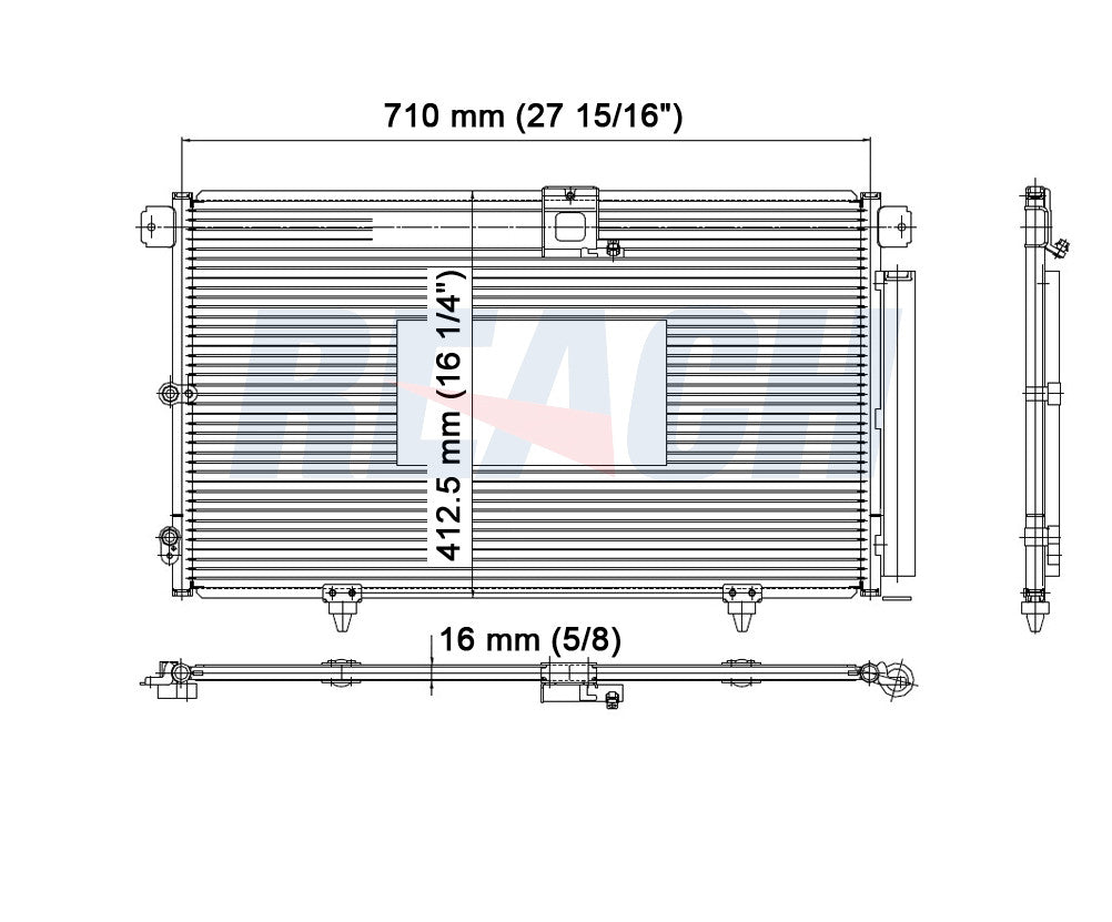 2003 LEXUS RX300 3.0 L CONDENSER REA31-4988P