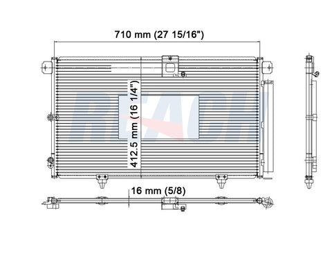2001 LEXUS RX300 3.0 L CONDENSER REA31-4988P
