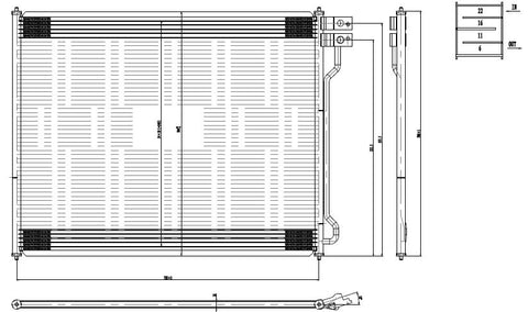 2009 FORD E-250 5.4 L CONDENSER REA31-3753P