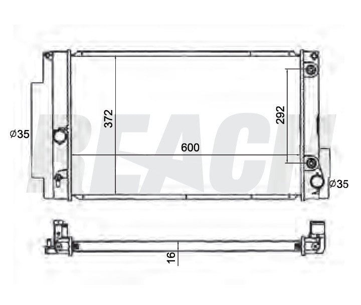 2010 SCION XB 2.4 L RADIATOR REA41-13001A