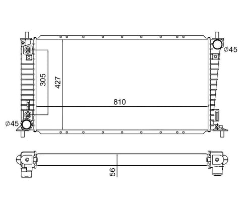 1998 LINCOLN NAVIGATOR 5.4 L RADIATOR REA41-2136A