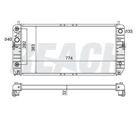 2000 CADILLAC SEVILLE 4.6 L RADIATOR REA41-2279A