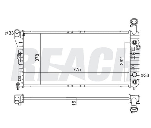 2001 CHEVROLET IMPALA 3.8 L RADIATOR REA41-2343A