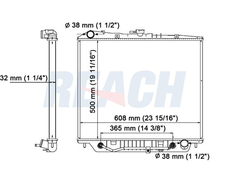 2002 ISUZU TROOPER 3.5 L RADIATOR REA41-1302A